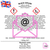 CLP label for wax melts | Custom CLP label on a fragrance product | Safety label on a wax melt | CLP compliant label design