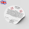 CLP label  | CLP label for wax melts | Custom CLP label on a fragrance product | Safety label on a wax melt | CLP compliant label design