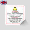 Candle Warning Labels | Safety Labels for Candles | Candle Hazard Labels Caution Labels for Candles | Candle Safety Stickers | Warning Stickers for Candles Candle Safety Instructions | Regulatory Labels for Candles | Candle Precaution Labels | CLP Labels for Candles