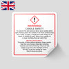 Candle Warning Labels | Safety Labels for Candles | Candle Hazard Labels Caution Labels for Candles | Candle Safety Stickers | Warning Stickers for Candles Candle Safety Instructions | Regulatory Labels for Candles | Candle Precaution Labels | CLP Labels for Candles