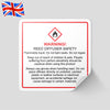 Reed Diffuser Warning Labels | Safety Labels for Reed Diffusers | Reed Diffuser Hazard Labels | Caution Labels for Reed Diffusers | Reed Diffuser Safety Stickers | Warning Stickers for Reed Diffusers | Reed Diffuser Safety Instructions | Regulatory Labels for Reed Diffusers | Reed Diffuser Precaution Labels | CLP Labels for Reed Diffusers