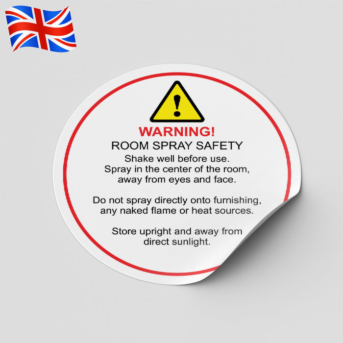 Room Spray Warning Labels | Safety Labels for Room Sprays | Room Spray Hazard Labels | Caution Labels for Room Sprays | Room Spray Safety Stickers | Warning Stickers for Room Sprays | Room Spray Safety Instructions | Regulatory Labels for Room Sprays | Room Spray Precaution Labels | CLP Labels for Room Sprays