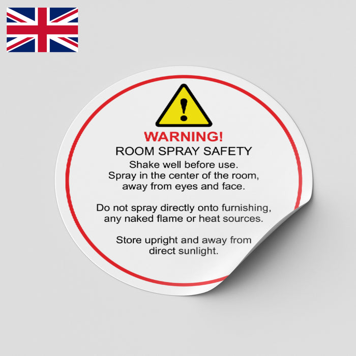 Room Spray Warning Labels | Safety Labels for Room Sprays | Room Spray Hazard Labels | Caution Labels for Room Sprays | Room Spray Safety Stickers | Warning Stickers for Room Sprays | Room Spray Safety Instructions | Regulatory Labels for Room Sprays | Room Spray Precaution Labels | CLP Labels for Room Sprays