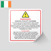 Candle Warning Labels | Safety Labels for Candles | Candle Hazard Labels Caution Labels for Candles | Candle Safety Stickers | Warning Stickers for Candles Candle Safety Instructions | Regulatory Labels for Candles | Candle Precaution Labels | CLP Labels for Candles