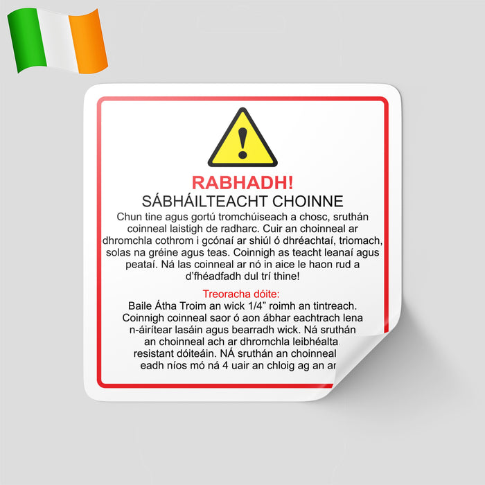 Candle Warning Labels | Safety Labels for Candles | Candle Hazard Labels Caution Labels for Candles | Candle Safety Stickers | Warning Stickers for Candles Candle Safety Instructions | Regulatory Labels for Candles | Candle Precaution Labels | CLP Labels for Candles