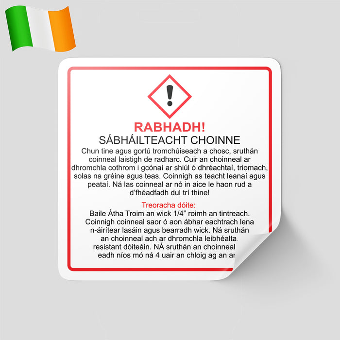 Candle Warning Labels | Safety Labels for Candles | Candle Hazard Labels Caution Labels for Candles | Candle Safety Stickers | Warning Stickers for Candles Candle Safety Instructions | Regulatory Labels for Candles | Candle Precaution Labels | CLP Labels for Candles