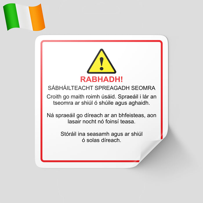 Room Spray Warning Labels | Safety Labels for Room Sprays | Room Spray Hazard Labels | Caution Labels for Room Sprays | Room Spray Safety Stickers | Warning Stickers for Room Sprays | Room Spray Safety Instructions | Regulatory Labels for Room Sprays | Room Spray Precaution Labels | CLP Labels for Room Sprays